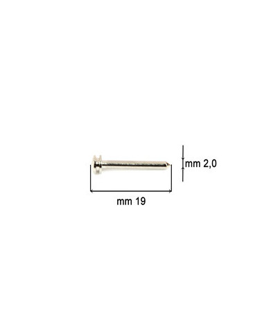 SPILLI OTT. NIKELATI - TESTA CILIND. FRESATA MM 2 x 19 (CORTI) - TS82005