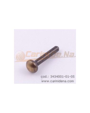 SPILLI OTT. INVECCHIATO OTTONE - TESTA TONDA MM 19