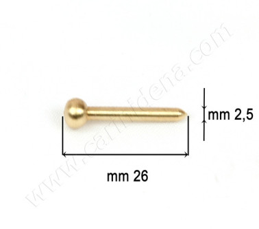 SPILLI OTT. GREZZI - TESTA TONDA MM 2.5 x 26