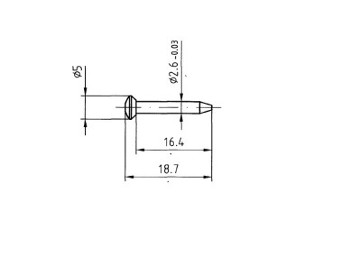 SPILLI OTT. NIKELATI - TESTA GOCCIA MM 2.6 X 18.7