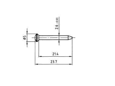 SPILLI OTT. NIKELATI - TESTA GOCCIA MM 2.6 X 23.7
