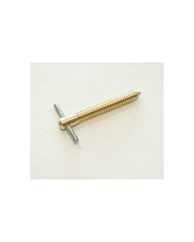 T-SCREW FOR BASS STRAP, BRASS FINISHING
