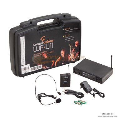 radiomicrofono soundsation uhf wfu11pd bodypack  headset 86500