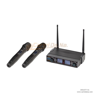 RADIOMICROFONO SOUNDSATION DIGITALE DOPPIO UHF WF-D290HH 2 TX A MANO