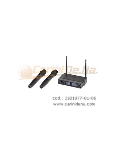 RADIOMICROFONO SOUNDSATION DIGITALE DOPPIO UHF WF-D290HH 2 TX A MANO