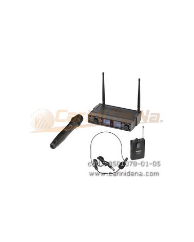 radiomicrofono soundsation digitale doppio uhf wfd290hp 1tx mano  1tasc headset 823832mhz