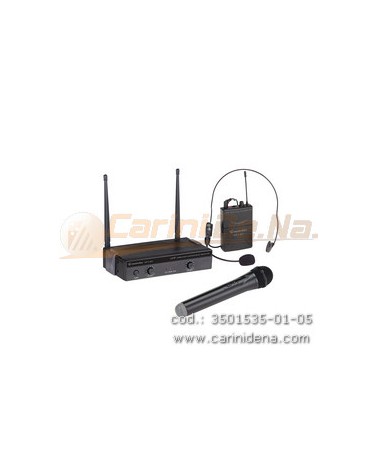 radiomicrofono soundsation uhf wfu24hp 4 canali 1 tx a mano  1 pocket 863865mhz