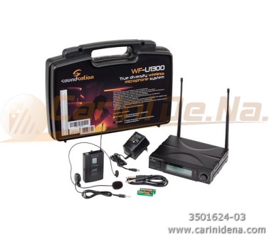 RADIOMICROFONO SOUNDSATION TRUE DIVERSITY UHF WF-U1300P 300 CANALI TX POCKET 823-832Mhz