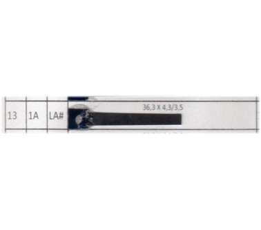 LINGUETTE VOCI TIPO C - 13 -  1A LA - 36,3 X 4,3/3,5