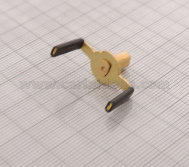 REGISTRI BASSI - CROCETTE OTTONE CAM + GOMMINI + PERNO MONTATO