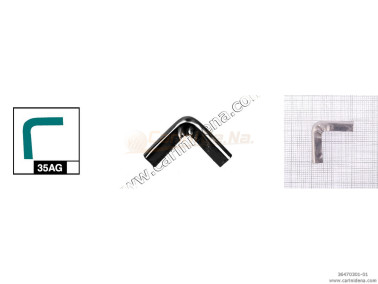 PIZZI CANNA FUCILE 35AG - 35CH - mm 21x 21 - R  7