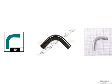 PIZZI CANNA FUCILE 40AP - mm 25 X 25 - R 15