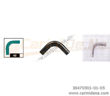 PIZZI CANNA FUCILE 40AP - mm 25 X 25 - R 15