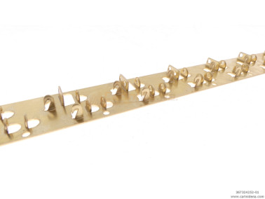 STRISCETTE PORTARIPETINI OTTONE  24 (12X2) POSIZIONI - PASSO  25.2 mm