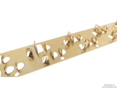 striscette portaripetini ottone  24 12x2 posizioni  passo  252 mm