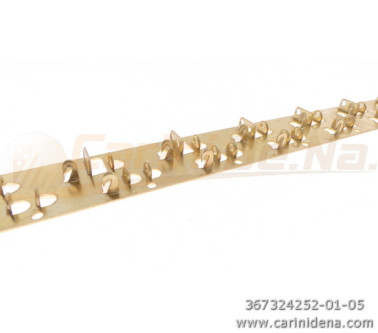 striscette portaripetini ottone  24 12x2 posizioni  passo  252 mm