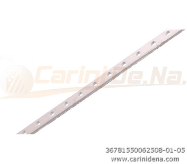 BLOCCASONIERE - STRISCETTE ALL. FORATE SPES mm 1.5 X 500 X 6 - FORO 2.5 PASSO  8