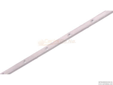 BLOCCASONIERE - STRISCETTE ALL. FORATE SPES mm 1.8 X 500 X 5 - FORO 2.5 PASSO 20