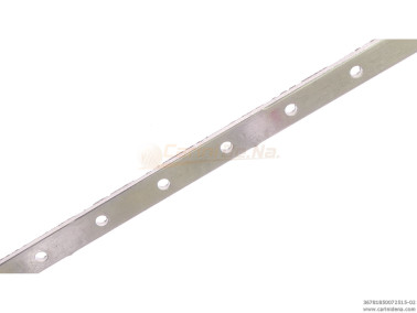 BLOCCASONIERE - STRISCETTE ALL. FORATE SPES mm 1.8 X 500 X 7 - FORO 2.5 PASSO 15