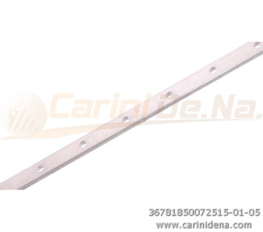 BLOCCASONIERE - STRISCETTE ALL. FORATE SPES mm 1.8 X 500 X 7 - FORO 2.5 PASSO 15