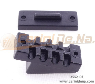 SUPPORTI CATORCETTI PLASTICA 4 FORI CON DENTE + COP