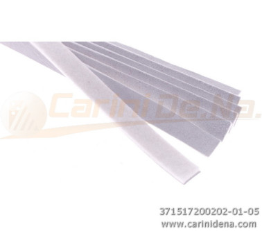striscette pelle e feltro  biancabianco mm 17 x 2 0 0 1