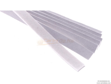 STRISCETTE PELLE E FELTRO - BIANCA-BIANCO mm 25 X 4,0 +-0,1