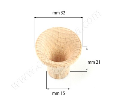 TROMBETTE LEGNO FAGGIO 32/15X21
