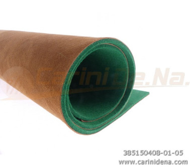 PELLE E FELTRO IN LASTRA RETTIFICATA (nr 1m2 0,10) SP. mm 1,5 (+-0,1) MARRONE/VERDE