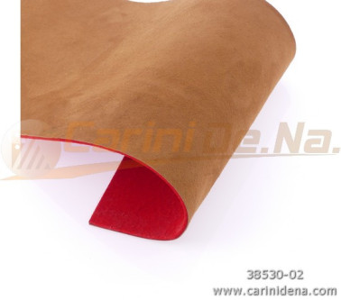 PELLE E FELTRO IN LASTRA RETTIFICATA (nr 1m2 0,10) SP. mm 3,0 (+-0,1) MARRONE/ROSSO