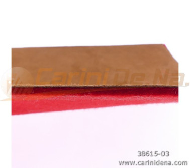 PELLE E FELTRO IN LASTRA (nr 1m2 0,10) SP. mm 1,5 (+-0,3) MARRONE/ROSSO