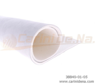 PELLE E FELTRO IN LASTRA RETTIFICATA (nr 1m2 0,10) SP. mm 4,0 (+-0,1) BIANCA/BIANCO