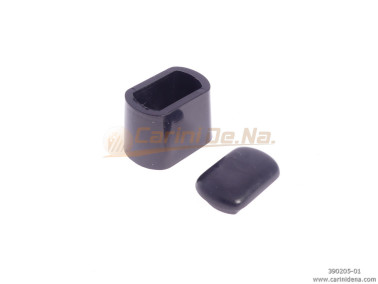 PIEDINI PLASTICA OVALI CON COPERCHIO SENZA SCARPETTA