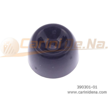 PLASTIC FOOT POST ROUND 22X13 mm BLACK