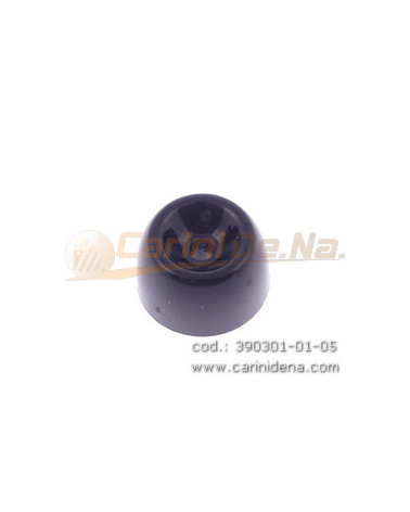 PLASTIC FOOT POST ROUND 22X13 mm BLACK