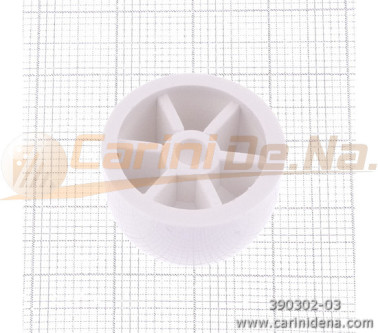 PLASTIC FOOT POST ROUND 22X13 mm WHITE