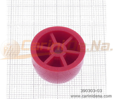 PIEDINI PLASTICA ROTONDI D22 X 13 mm ROSSO