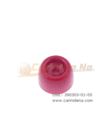 PLASTIC FOOT POST ROUND 22X13 mm RED