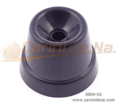 PIEDINI PLASTICA ROTONDI D25 X 19 mm NERI