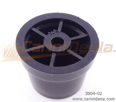 PIEDINI PLASTICA ROTONDI D25 X 19 mm NERI