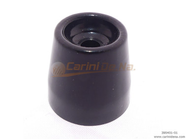 PLASTIC FOOT ROUND D19 X 18 mm BLACK HOLE mm 4