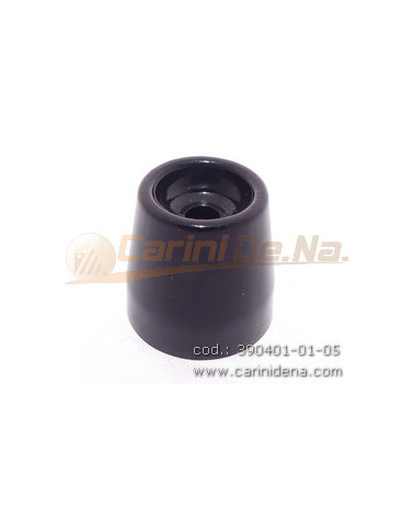 PIEDINI PLASTICA ROTONDI D19 X 18 mm NERI FORO mm 4