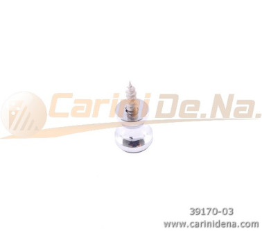 PIEDINI OTTONE CON SEDE GOMMINO LISCI KIT (TORN+GOMM+VITE) - CROMATI