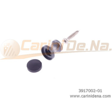 PIEDINI OTTONE CON SEDE GOMMINO LISCI KIT (TORN+GOMM+VITE) - INVECCHIATO ARGENTO