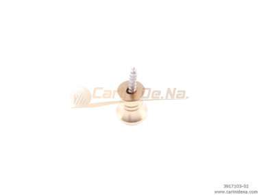 PIEDINI OTTONE CON SEDE GOMMINO RIGATI KIT (TORN+GOMM+VITE) - GREZZO