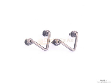 portatracolle filo a v ferro  invecchiato argento