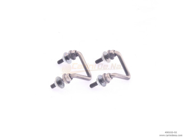 portatracolle filo a v ferro  invecchiato argento