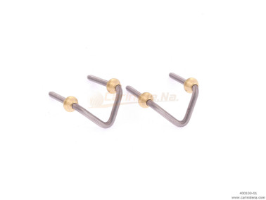 portatracolle filo a v ferro  canna fucile lucido