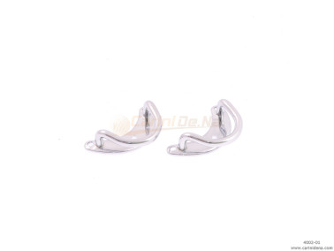 SHOULDER STRAPS BRACKET MOD. MEZZALUNA  GRANDE CHROME