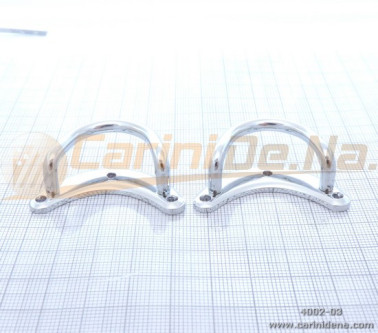 SHOULDER STRAPS BRACKET MOD. MEZZALUNA  GRANDE CHROME